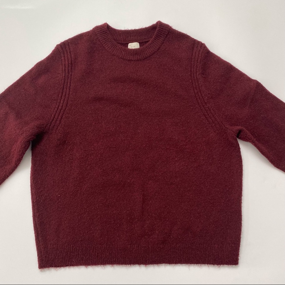 Long Sleeve Burgundy Sweater - A New Day